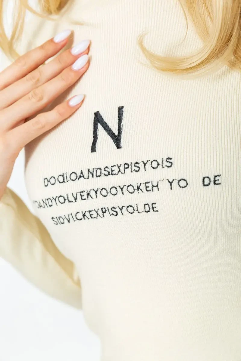 Гольф жіночий, колір кремовий, 204R049 5