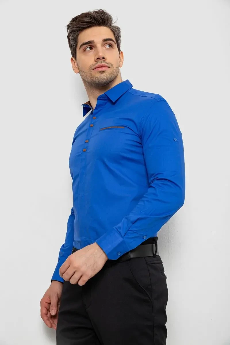 Сорочка чоловіча, колір електрик, 214R7002 3
