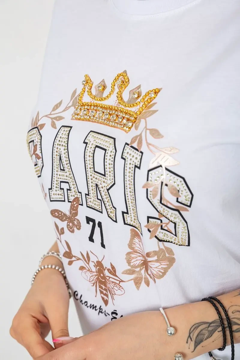 Футболка жіноча, колір білий, 244R4585 6