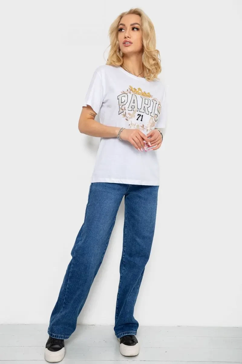 Футболка жіноча, колір білий, 244R4585 2