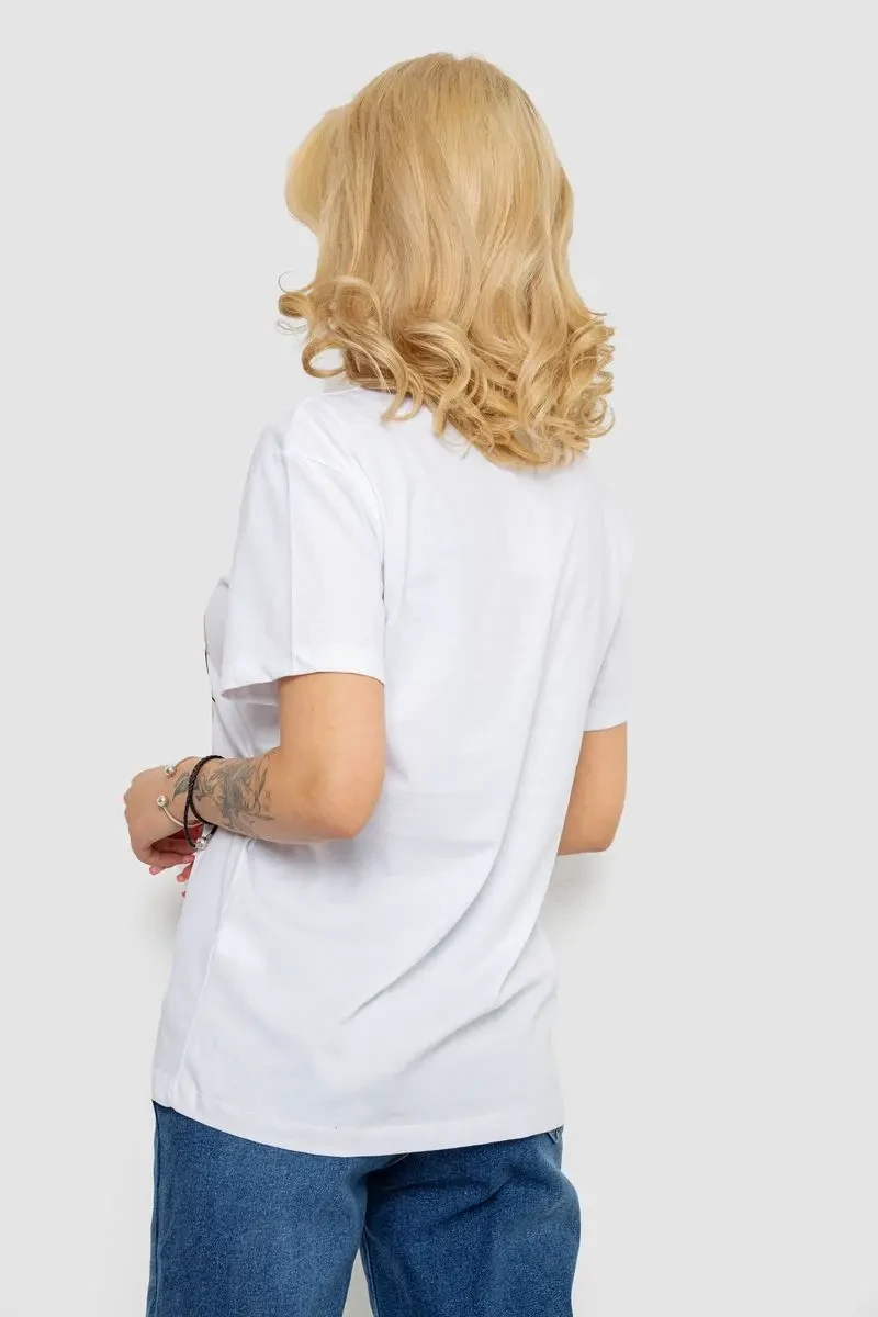 Футболка жіноча, колір білий, 244R4585 5