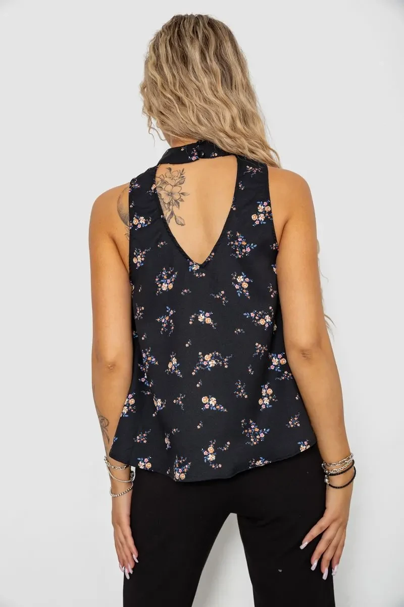 Блуза, колір чорний, 244R309-1 4