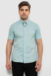 Сорочка чоловіча однотонна, колір оливковий, 214R6917-1