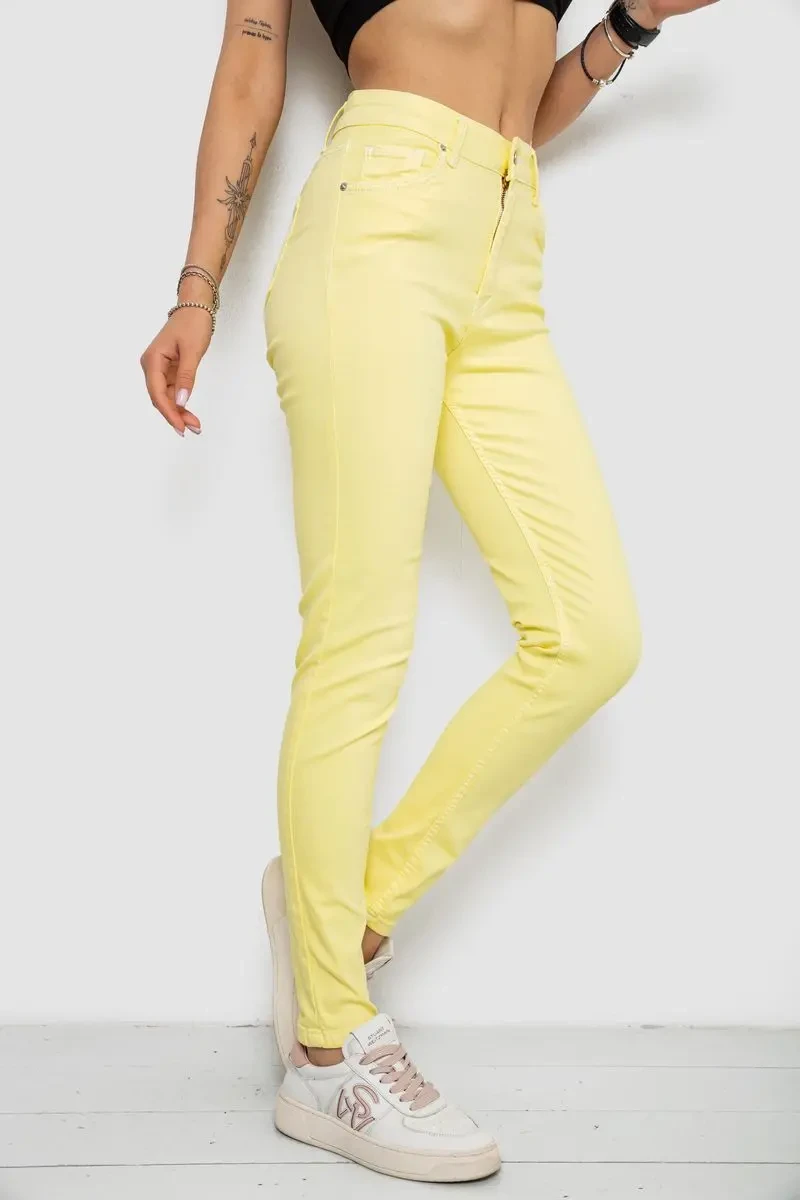Джинси жіночі, колір жовтий, 182R1329 3