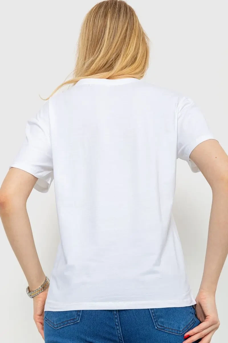 Футболка жіноча, колір білий, 198R022 4
