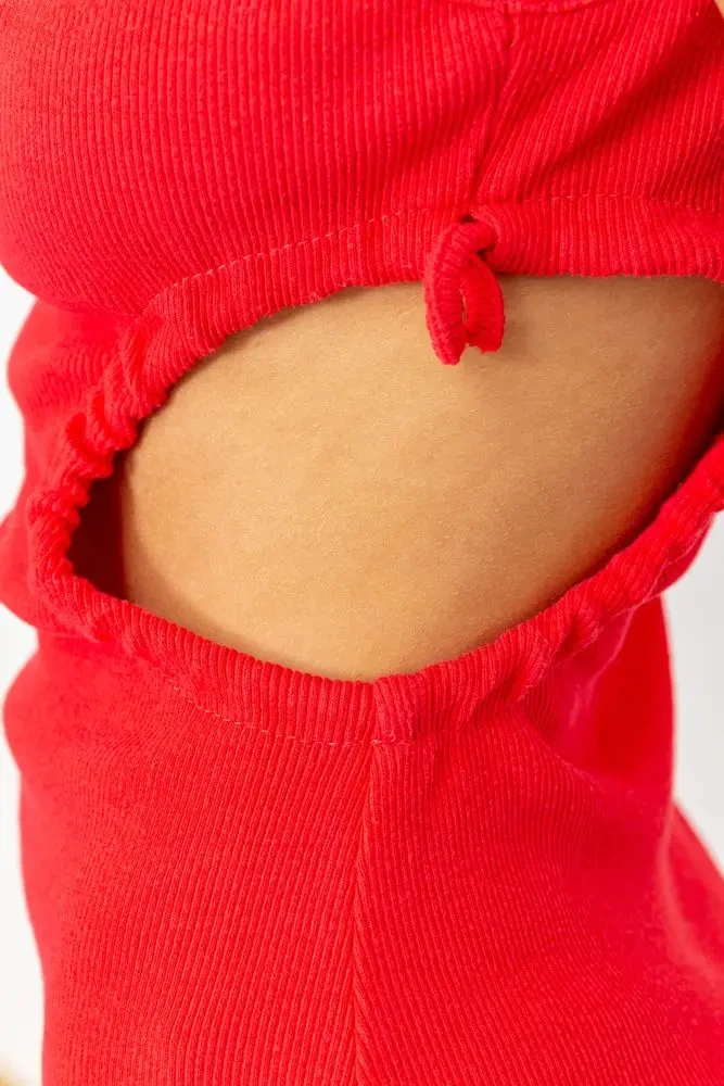 Сарафан у рубчик, колір кораловий, 176R1035 4