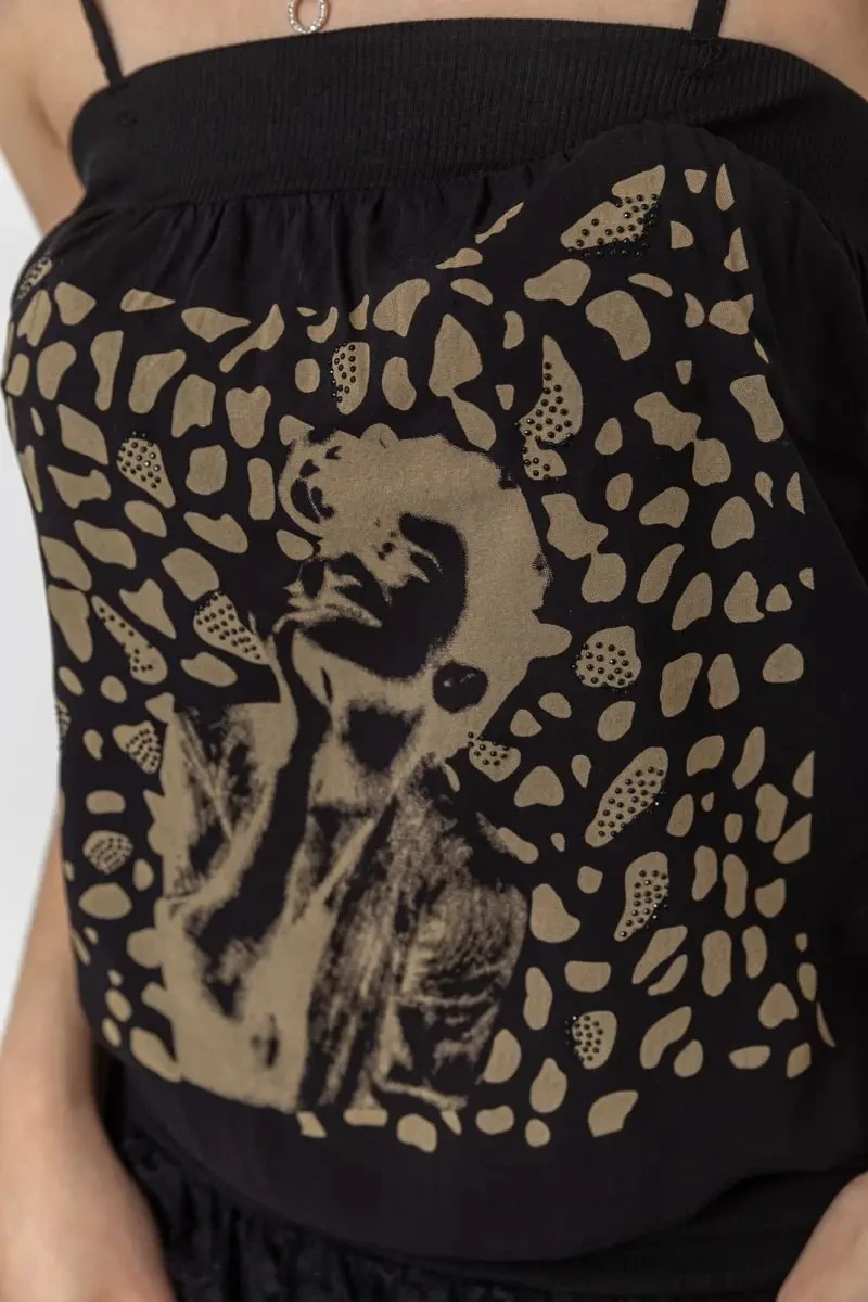 Сарафан, колір чорний, 244R032 5