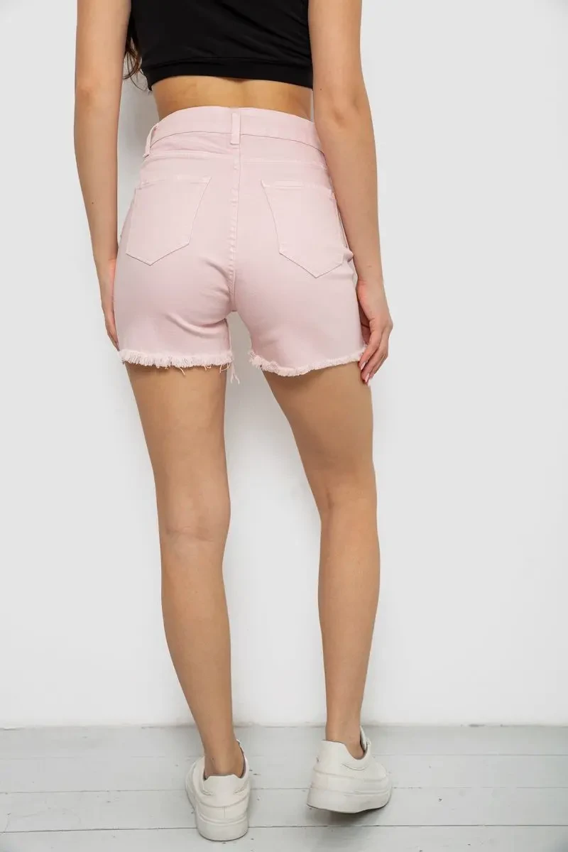 Шорти жіночі джинсові, колір пудровий, 182R1491 4