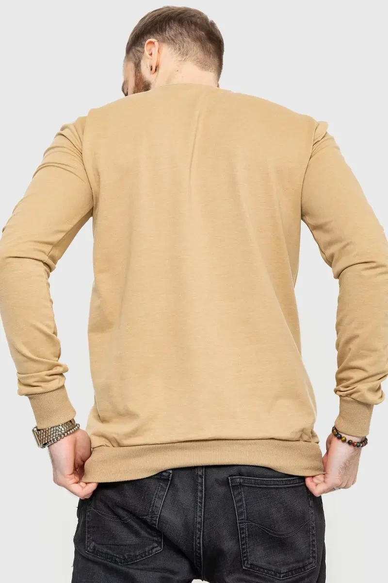 Світшот чоловічий демісезонний, колір бежевий, 208R0204 4