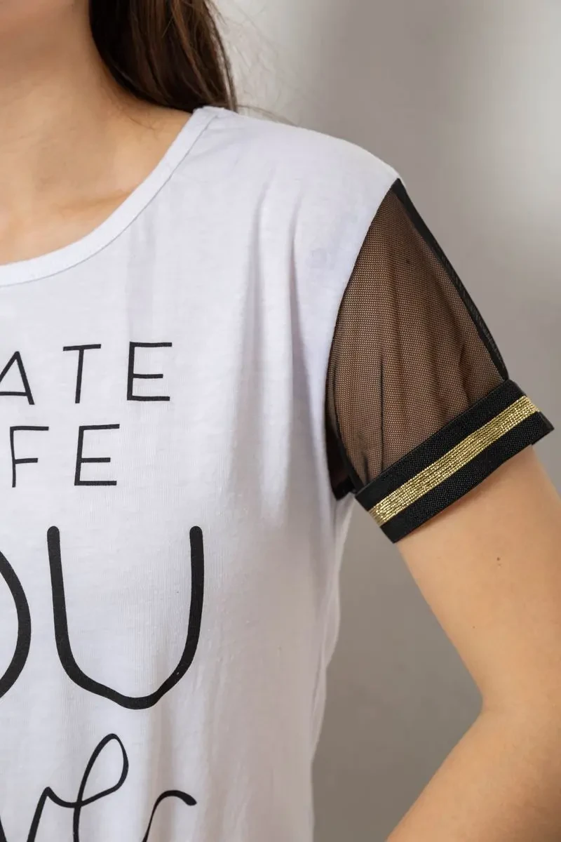 Піжама жіноча, колір білий, 243R1488-002 5