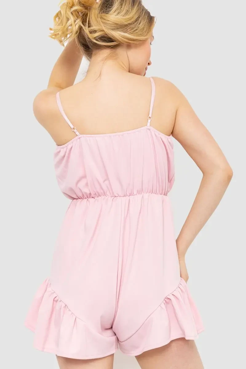 Комбінезон жіночий однотонний 204R0060, колір Світло-рожевий 4
