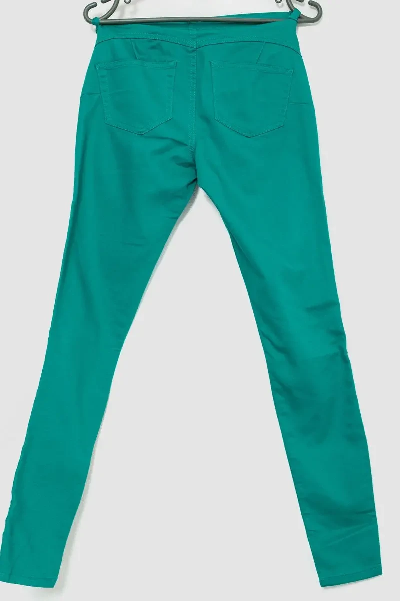 Джинси жіночі, колір смарагдовий, 244R183 2