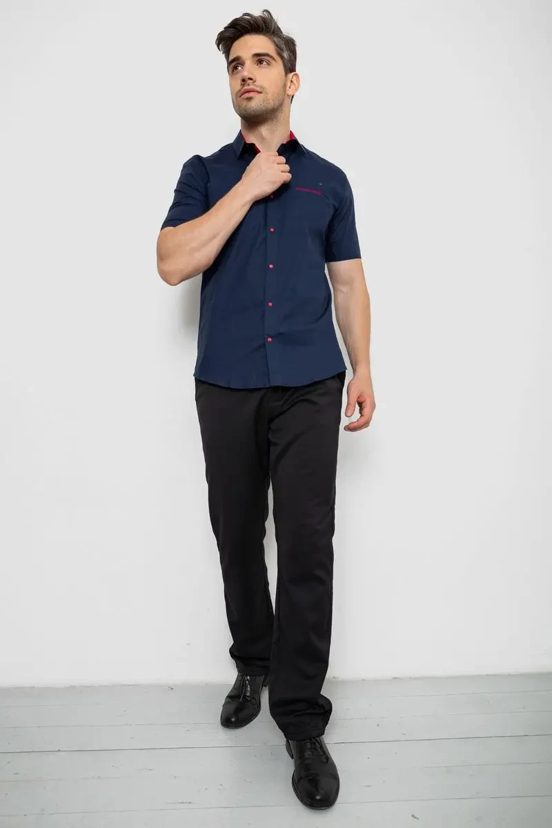 Сорочка чоловіча, колір темно-синій, 214R7112 2