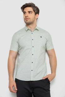 Сорочка чоловіча однотонна, колір оливковий, 214R6917-13