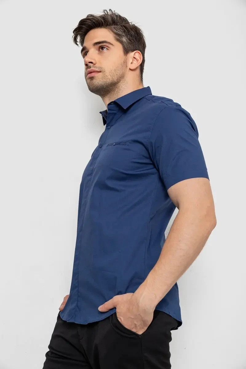 Сорочка чоловіча класична, колір синій, 214R7116 3