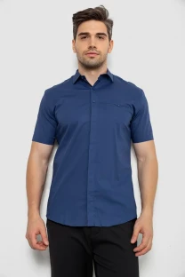 Сорочка чоловіча класична, колір синій, 214R7116