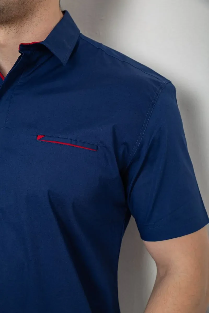 Сорочка чоловіча, колір синій, 214R7325 5