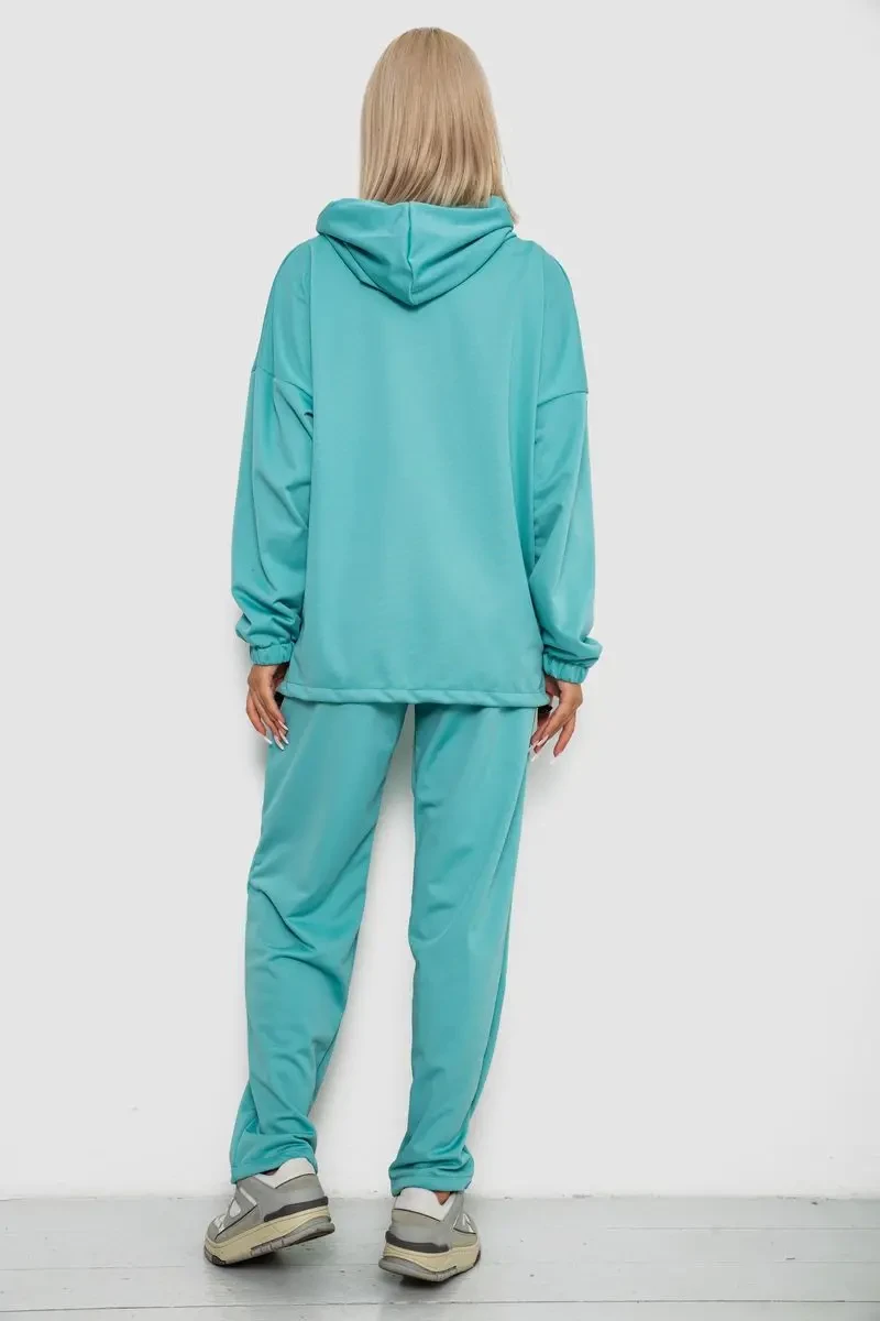 Спортивний костюм жіночий, колір бірюзовий, 238R114 4