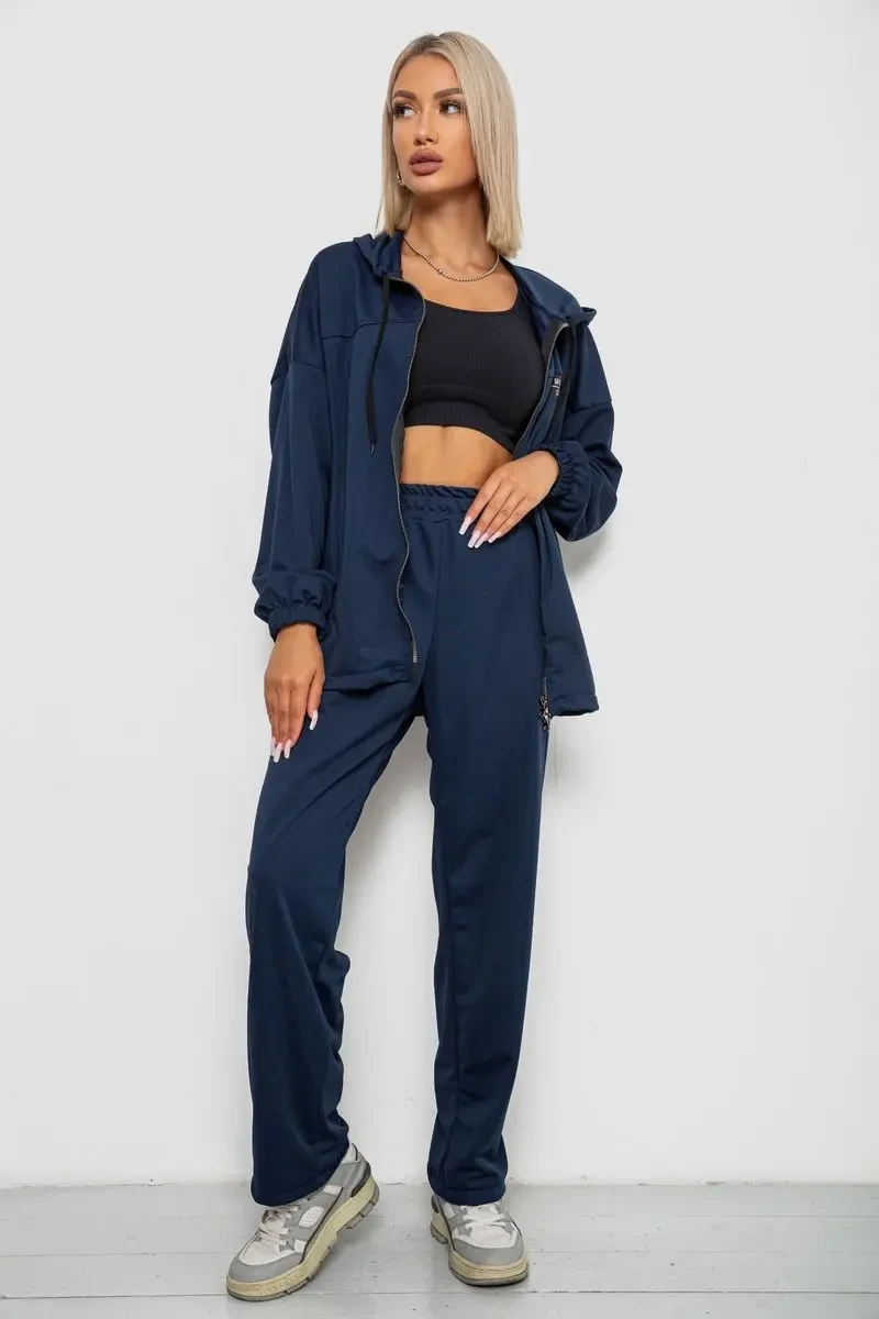 Спортивний костюм жіночий, колір темно-синій, 238R114-1