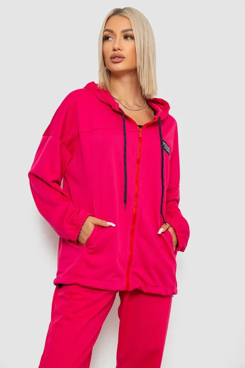 Спортивний костюм жіночий, колір малиновий, 238R114-3 2