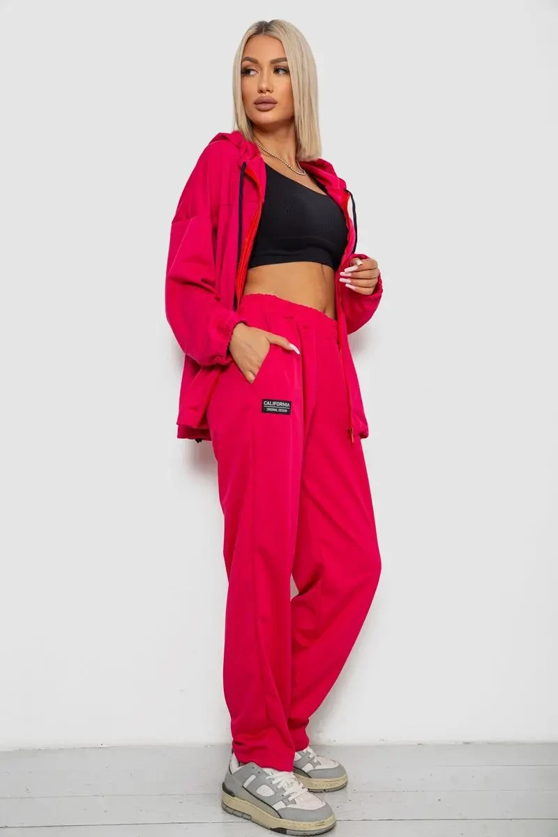 Спортивний костюм жіночий, колір малиновий, 238R114-3 3