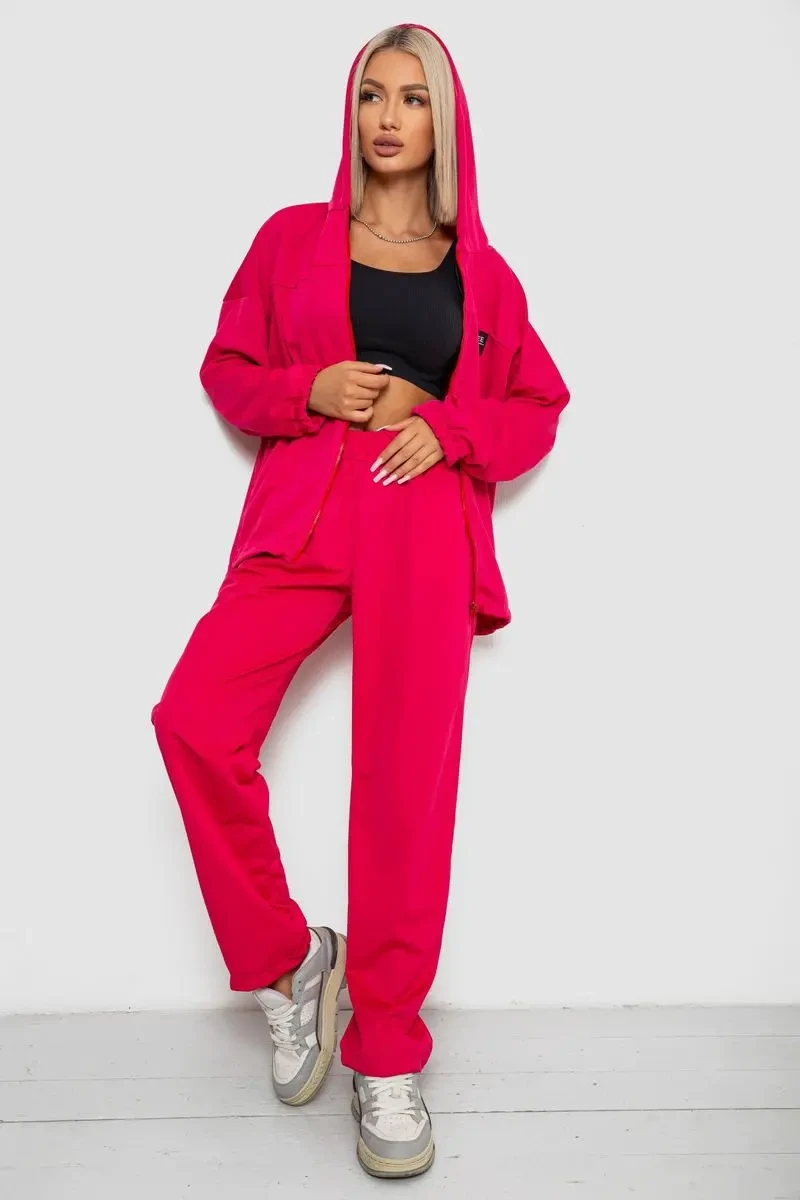 Спортивний костюм жіночий, колір малиновий, 238R114-3