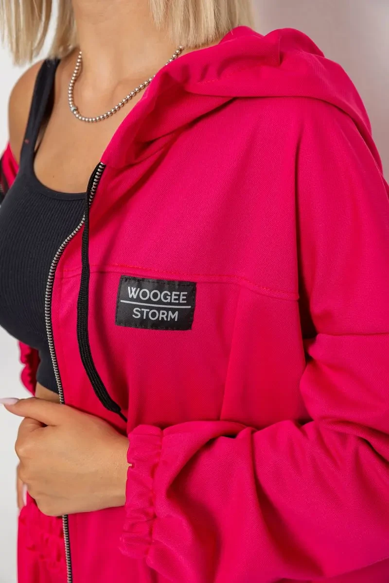 Спортивний костюм жіночий, колір малиновий, 238R114-4 5