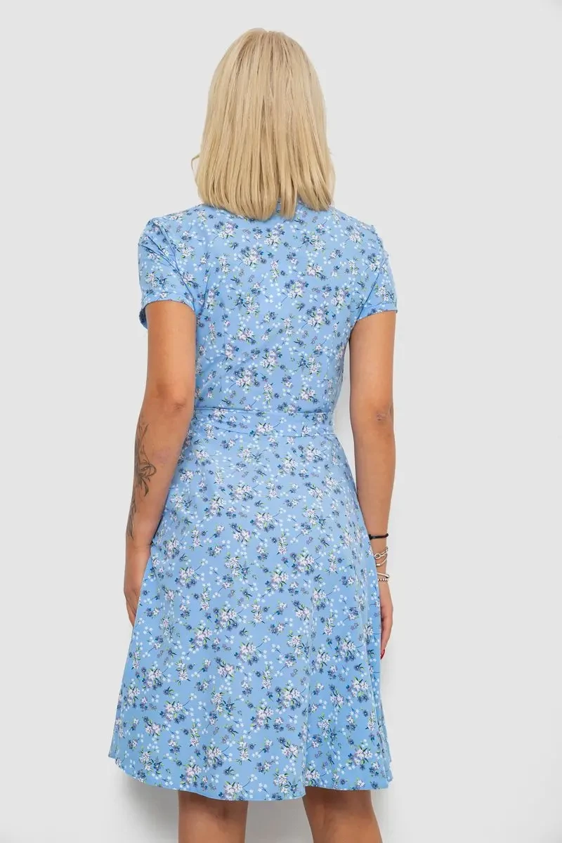 Сукня софт з принтом, колір блакитний, 230R0032 4