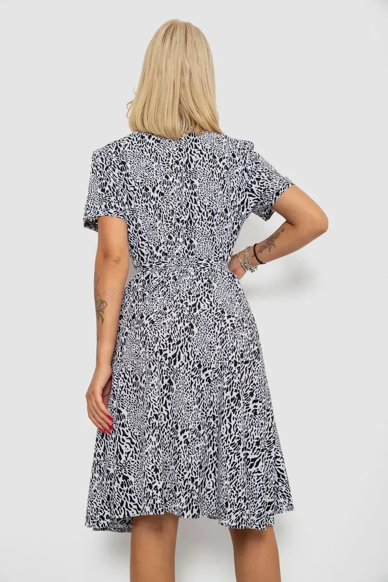 Сукня софт з принтом, колір білий, 230R0032-4 4