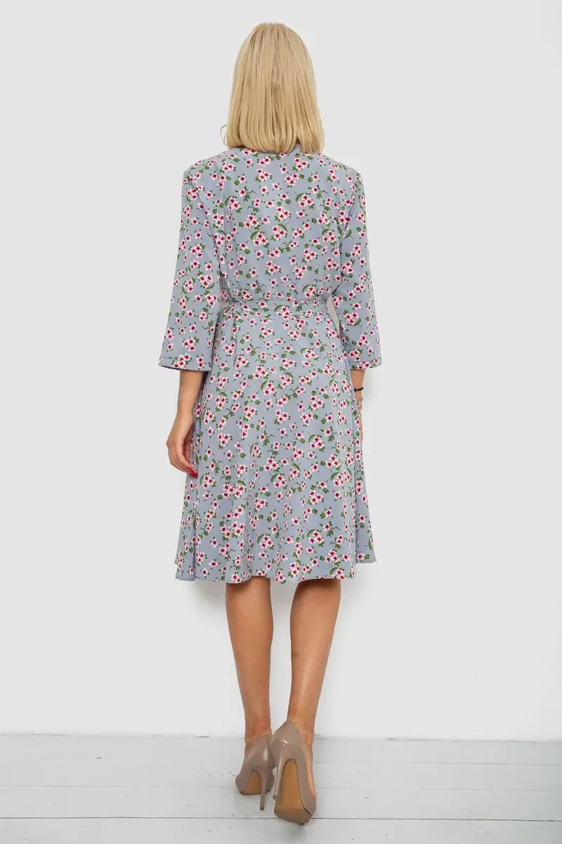 Сукня софт з принтом, колір джинс, 230R0032-5 4