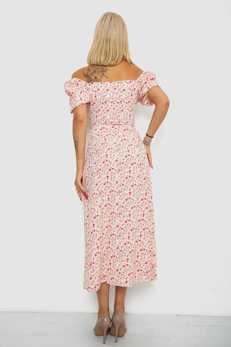 Сукня софт з принтом, колір рожевий, 230R010 4