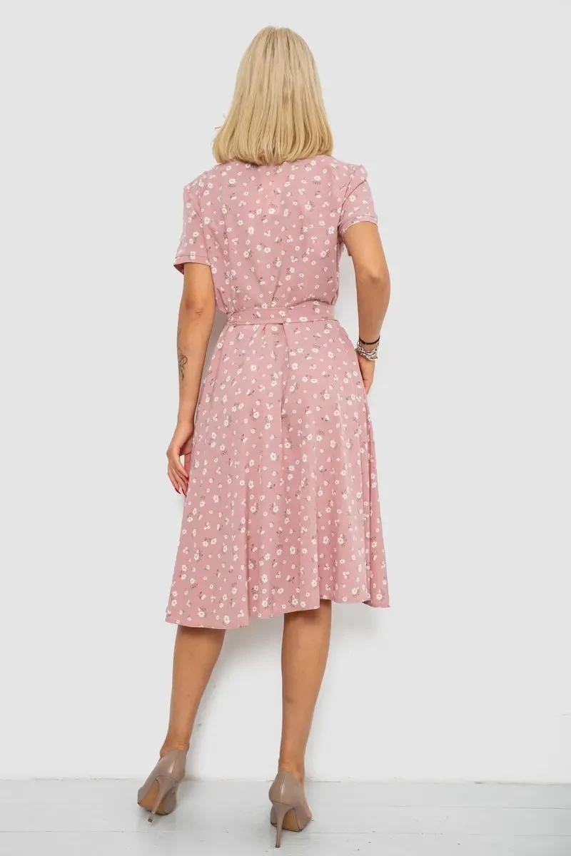 Сукня софт з принтом, колір рожевий, 230R1111 4