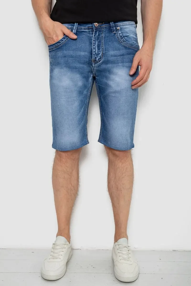 Шорти чоловічі джинсові, колір синій, 244RK7115