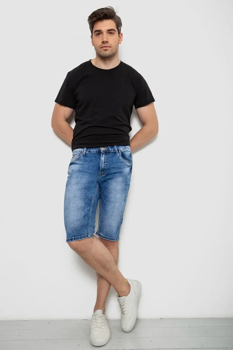 Шорти чоловічі джинсові, колір синій, 244RLS22-0209X 2