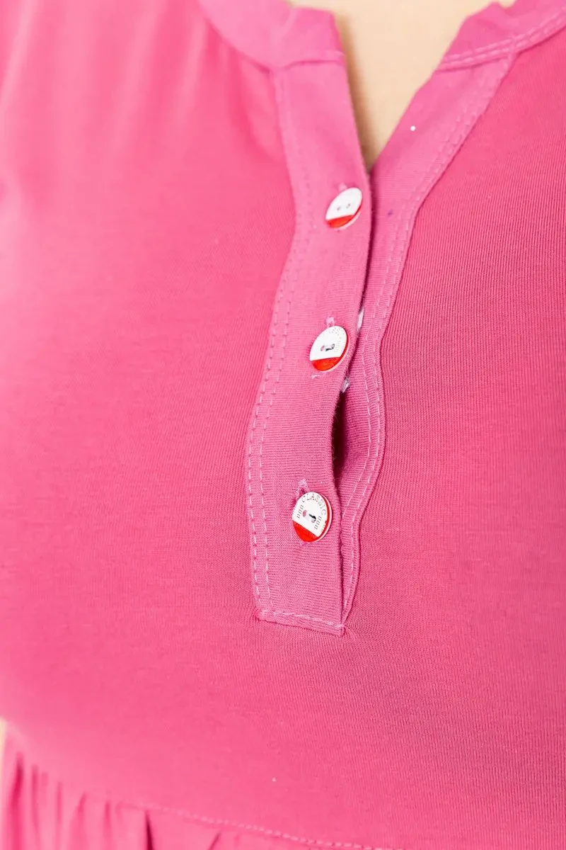 Сукня вільного крою, колір темно-пудровий, 231R6444 6