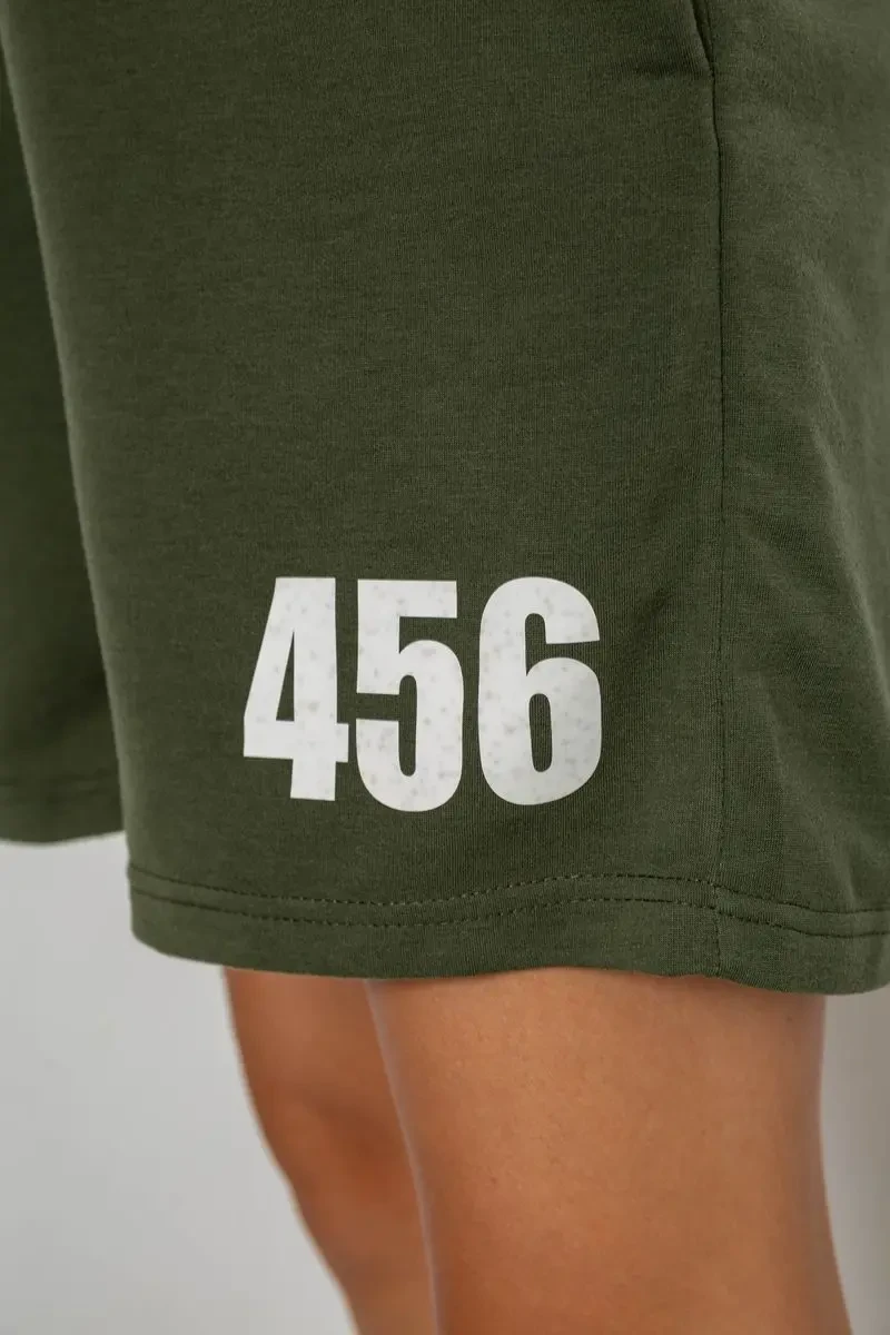 Шорти жіночі з принтом, колір хакі, 238R456 5