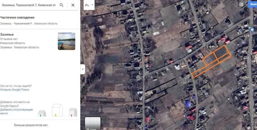 ділянка під житлову забудову Броварський, Зазим`я, Терешковой 21