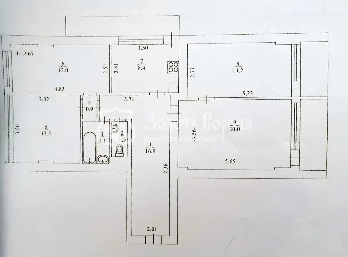 4-к квартира Київ, Шевченківський, Богдана Хмельницького 39 15