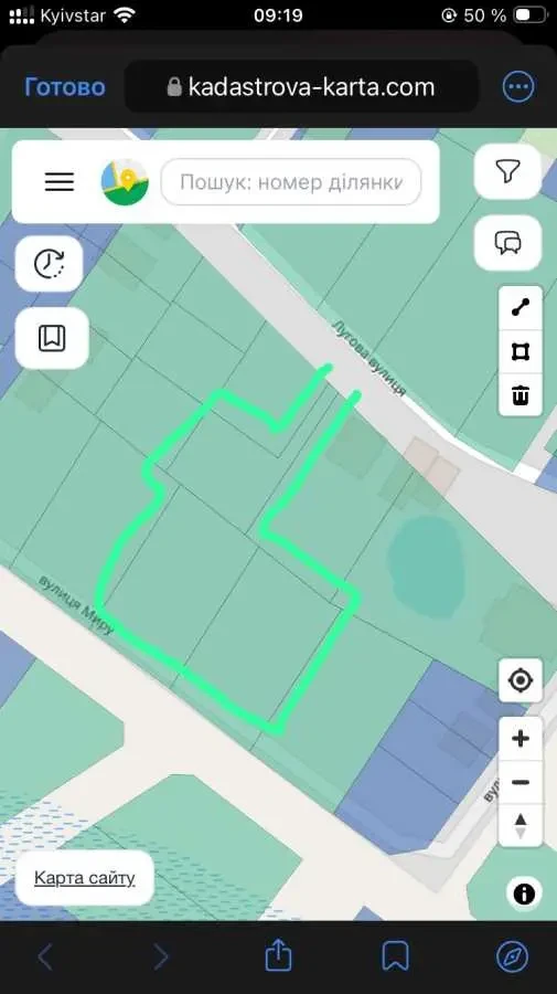 ділянка під житлову забудову Фастівський, Юрівка, Молодежная