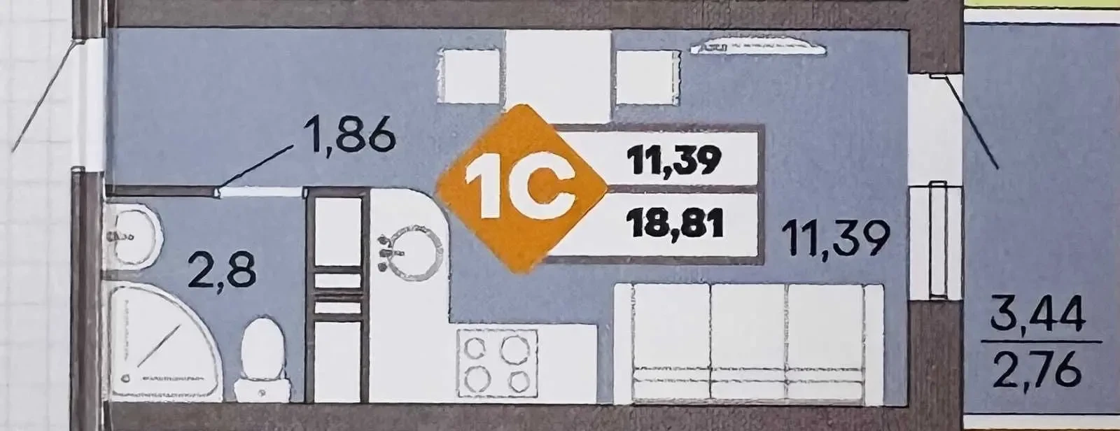 1-к квартира Одеса, Приморський, Пишоновская 26/2 2