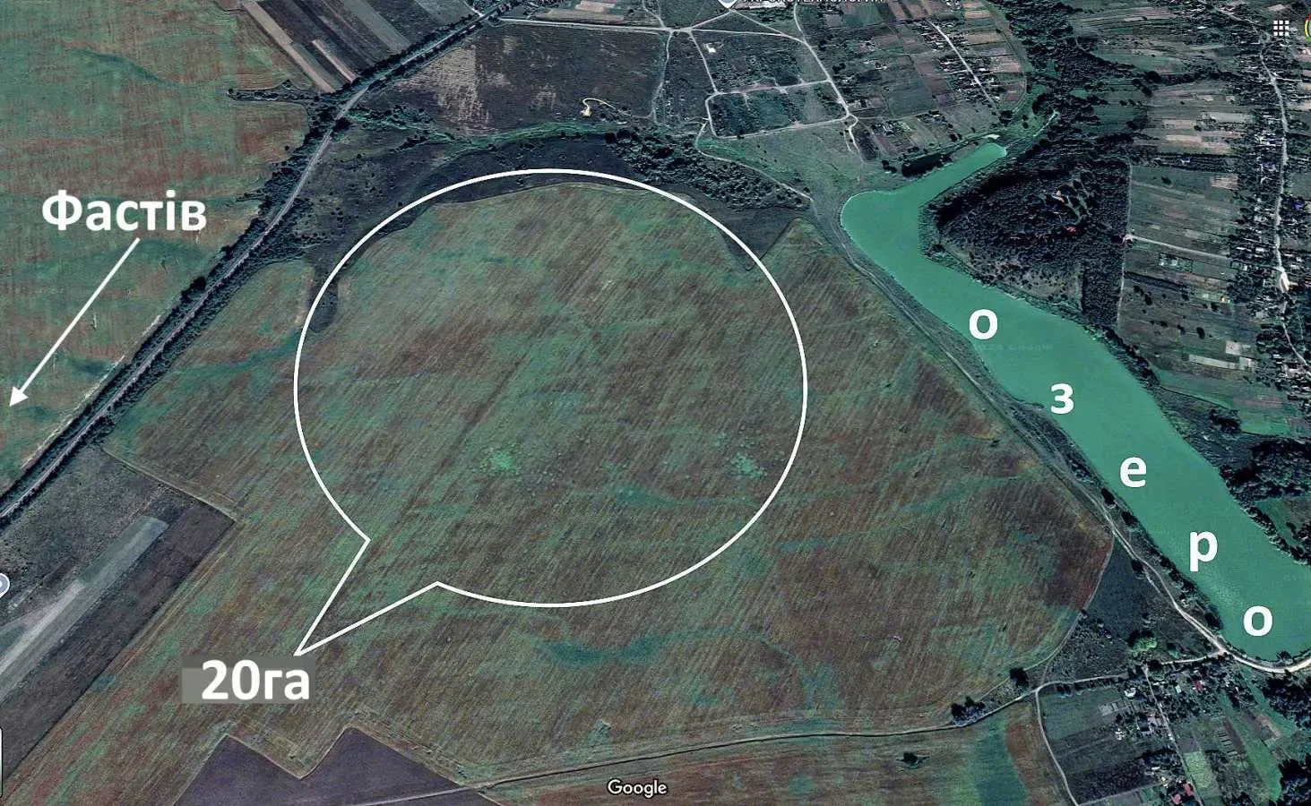 ділянка під житлову забудову Фастівський, Бишів, польова 6