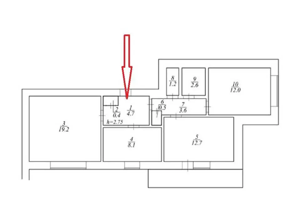 3-к квартира Київ, Дарницький, Руднєва 34 25