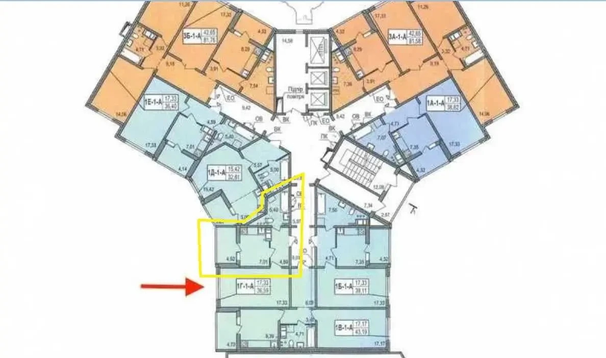 1-к квартира Київ, Деснянський, Милославська 18 12