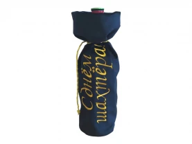 Мешочек чехол синий упаковка бутылки алкоголя с днем шахтера 00356
