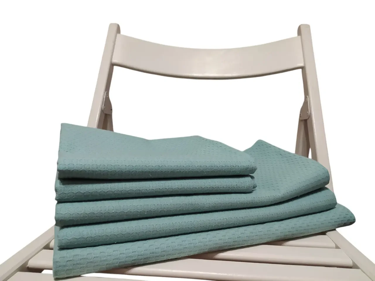 Полотенце вафельное для лица 50*90 мятный подарок 03884 5