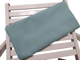 Полотенце вафельное для лица 50*90 мятный подарок 03884