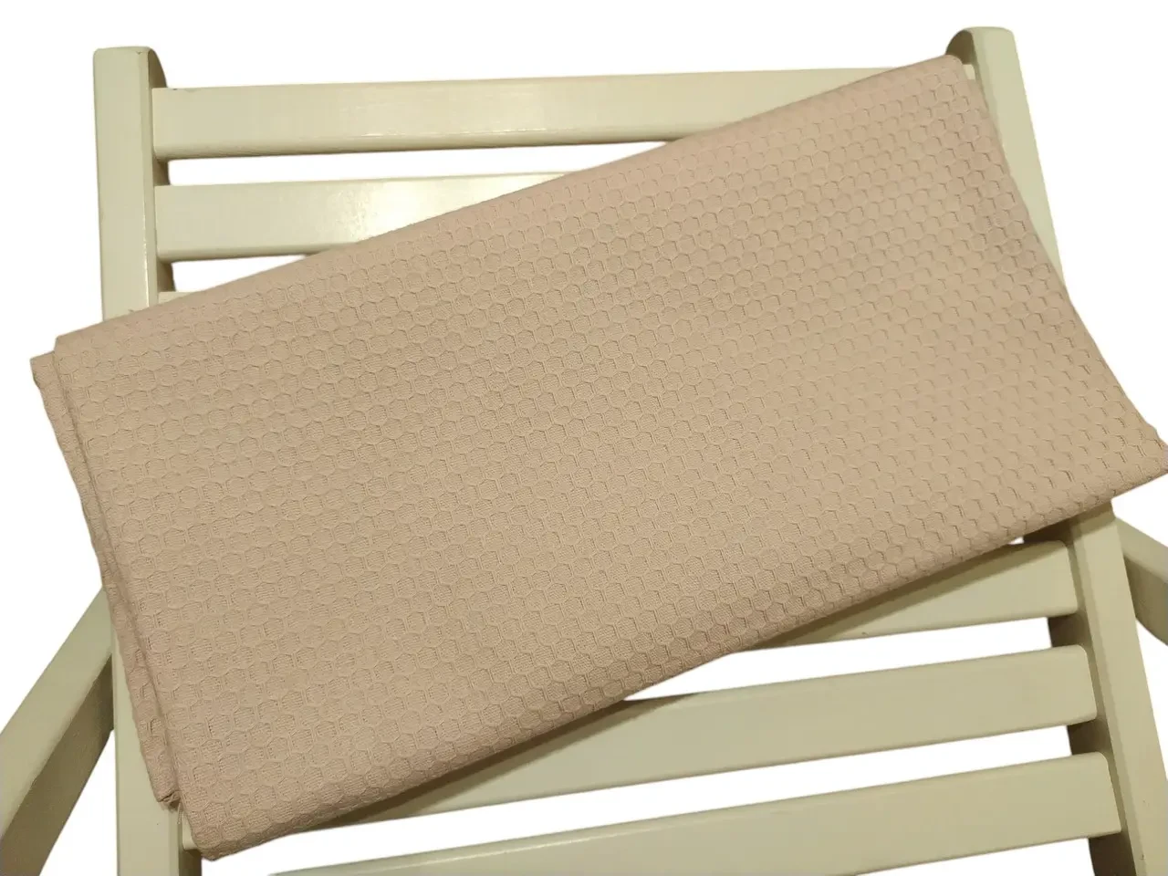 Полотенце вафельное банное 70*140 пудровый розовый подарок 03887