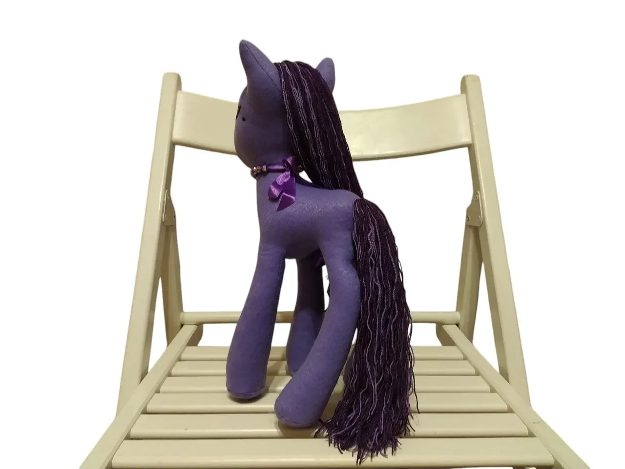 Фетровая мягкая игрушка пони фиолетовый 35 см 03892 3