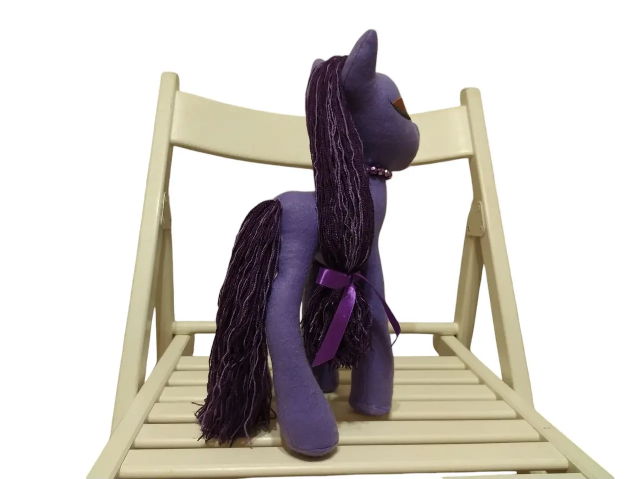 Фетровая мягкая игрушка пони фиолетовый 35 см 03892 6