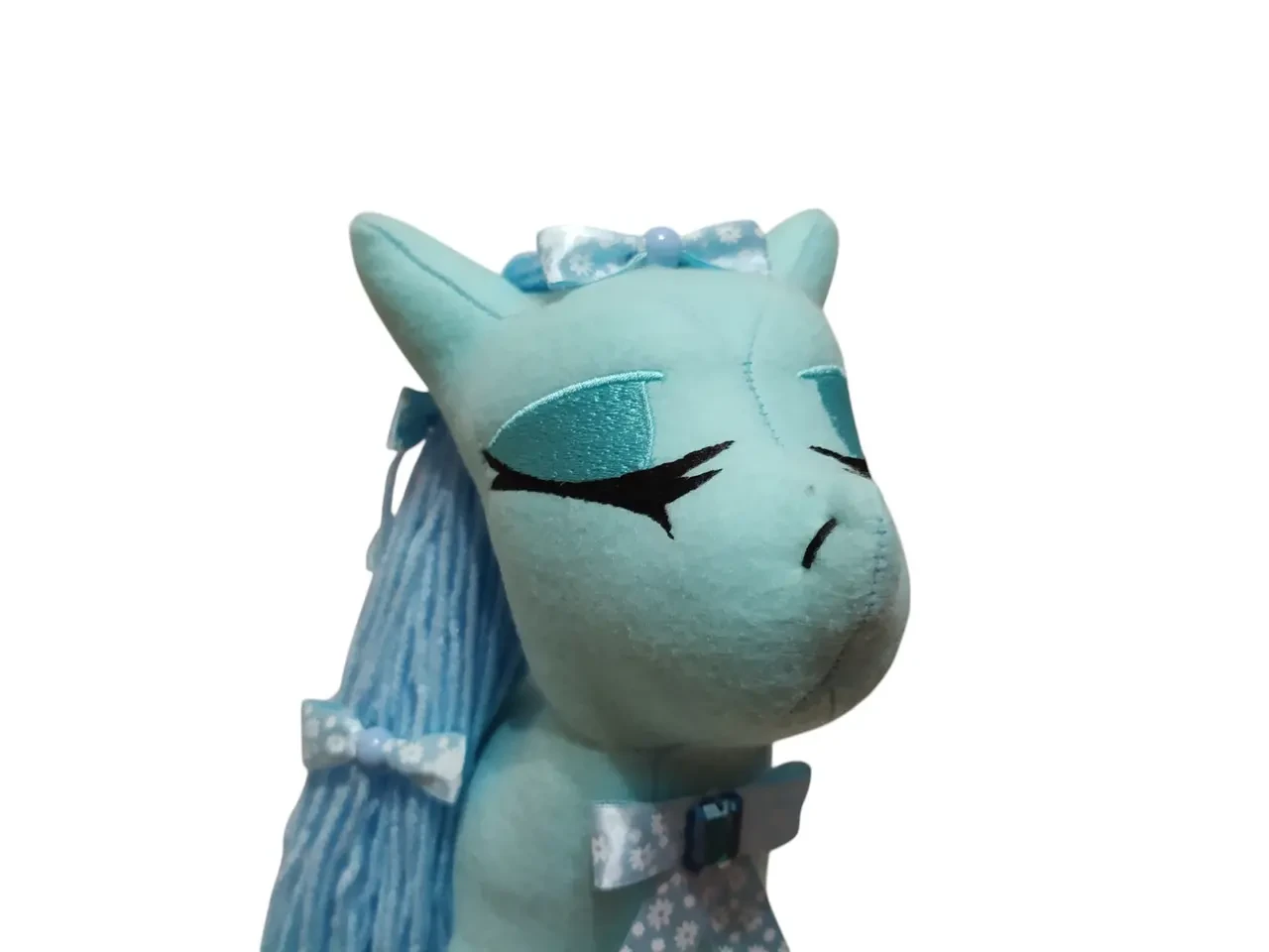 Фетровая мягкая игрушка пони голубой 35 см 03897 3